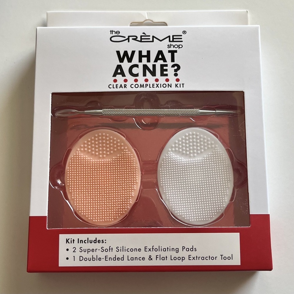 The Creme Shop Clear Complexion Kit Cleanser Exfoliating Pads + Extraction Tool